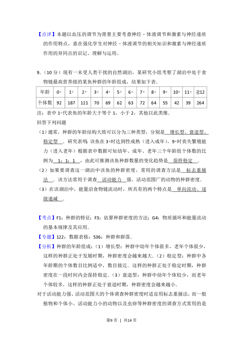 2015年高考生物试卷（新课标Ⅰ）（解析卷）_生物历年高考真题_新&middot;PDF版2008-2025&middot;高考生物真题_生物（按省份分类）2008-2025_2008-2025&middot;（河南）生物高考真题