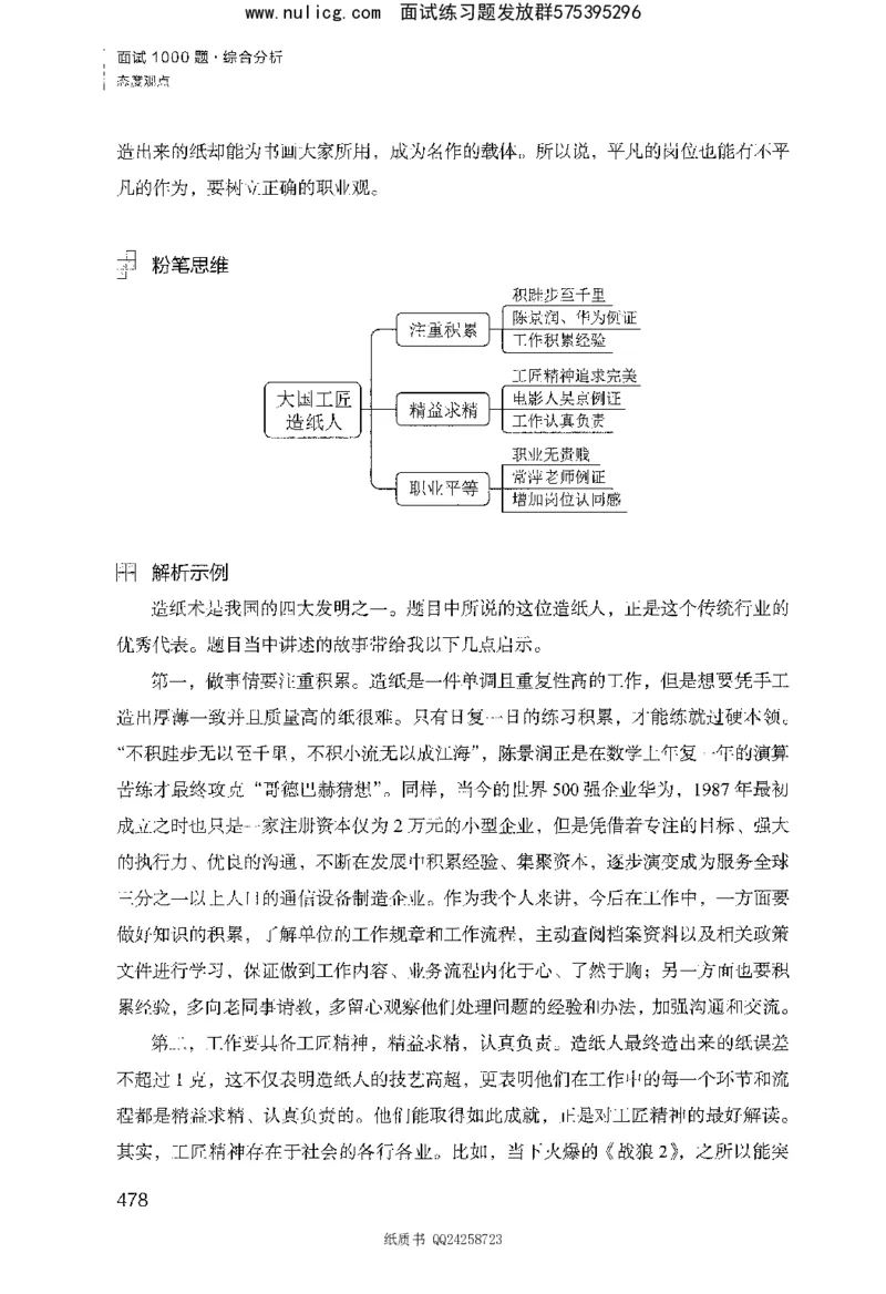 面试1000题（综合分析&middot;态度观点）_2025春招题库汇总_十大行测题库_2023年十大热门题库更新中_09、易考汇总_银行面试_半结构化_粉笔面试1000题