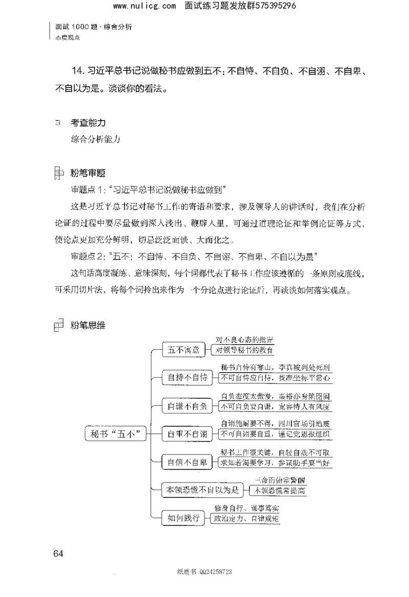 面试1000题（综合分析&middot;态度观点）_2025春招题库汇总_十大行测题库_2023年十大热门题库更新中_09、易考汇总_银行面试_半结构化_粉笔面试1000题