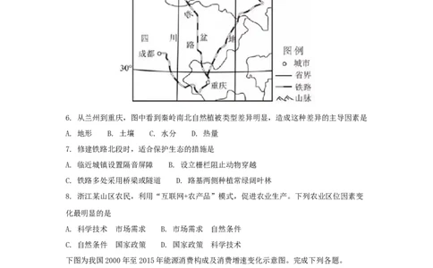 2017年高考地理试卷（浙江）（11月）（空白卷）_地理历年高考真题_新&middot;Word版2008-2025&middot;高考地理真题_地理（按省份分类）2008-2025_2008-2025&middot;（浙江）地理高考真题