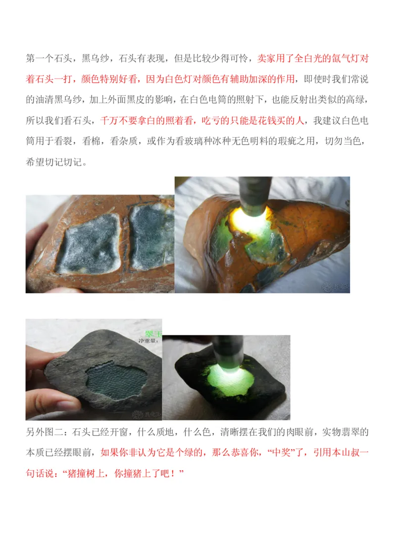 识别假石头_X018-玉石珠宝鉴定教程最新合集_8、玉石翡翠鉴定与投资电子资料_赌石专题