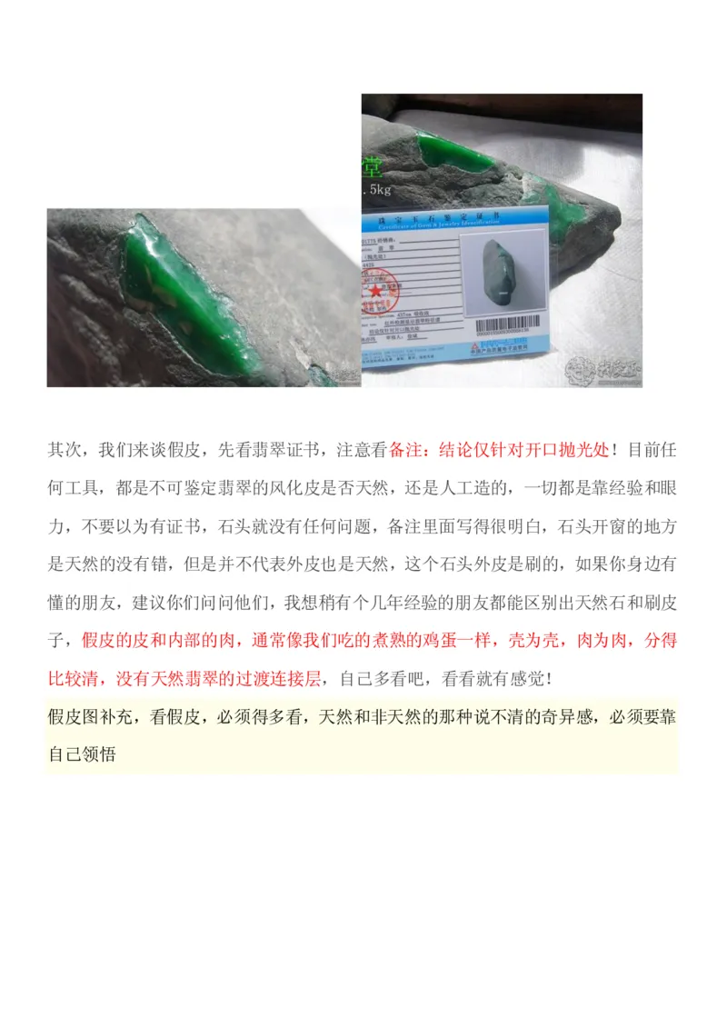 识别假石头_X018-玉石珠宝鉴定教程最新合集_8、玉石翡翠鉴定与投资电子资料_赌石专题