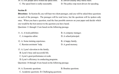 2013年高考英语试卷（上海）（秋考）（空白卷）_英语历年高考真题_新&middot;Word版2008-2025&middot;高考英语真题_英语（按年份分类）2008-2025_2013&middot;高考英语真题