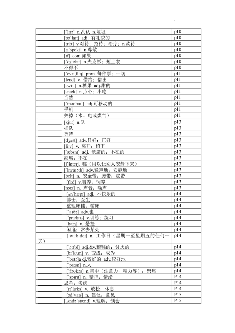 2024-2025学年人教版英语七年级下册各单元单词默写表_初中英语新版_最新人教版英语七年级下册_七下英语2025版_05.2025春英语人教7下单词表+默写_新七下人教版默写