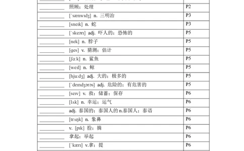 2024-2025学年人教版英语七年级下册各单元单词默写表_初中英语新版_最新人教版英语七年级下册_七下英语2025版_05.2025春英语人教7下单词表+默写_新七下人教版默写