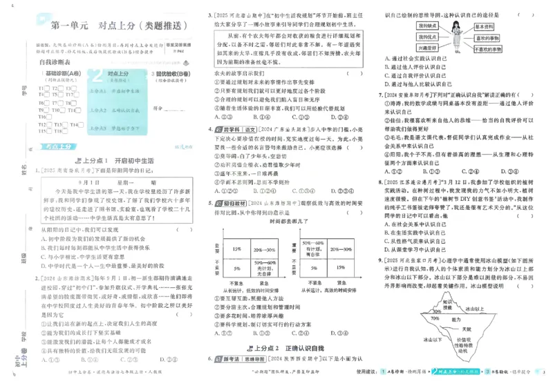 2026《初中上分卷&bull;道法》7上_2026版初中《必刷题上分卷》7年级上册（7科全套）_2026《初中上分卷&bull;道法》7上（人教版）