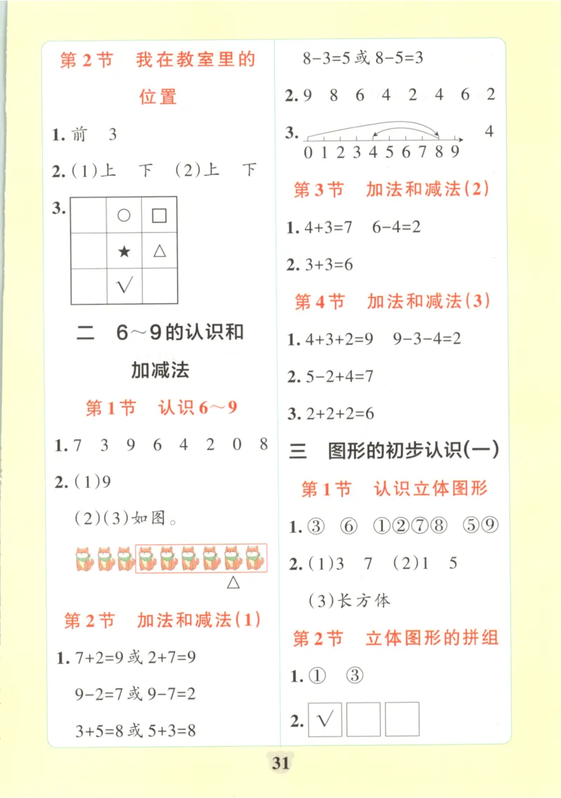25秋《学霸冲A卷》1年级上册数学苏教版_25秋《小学学霸冲A卷》数学苏教版1456