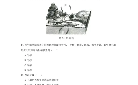 2017年高考地理试卷（浙江）（4月）（空白卷）_地理历年高考真题_新&middot;Word版2008-2025&middot;高考地理真题_地理（按年份分类）2008-2025_2017&middot;地理高考真题