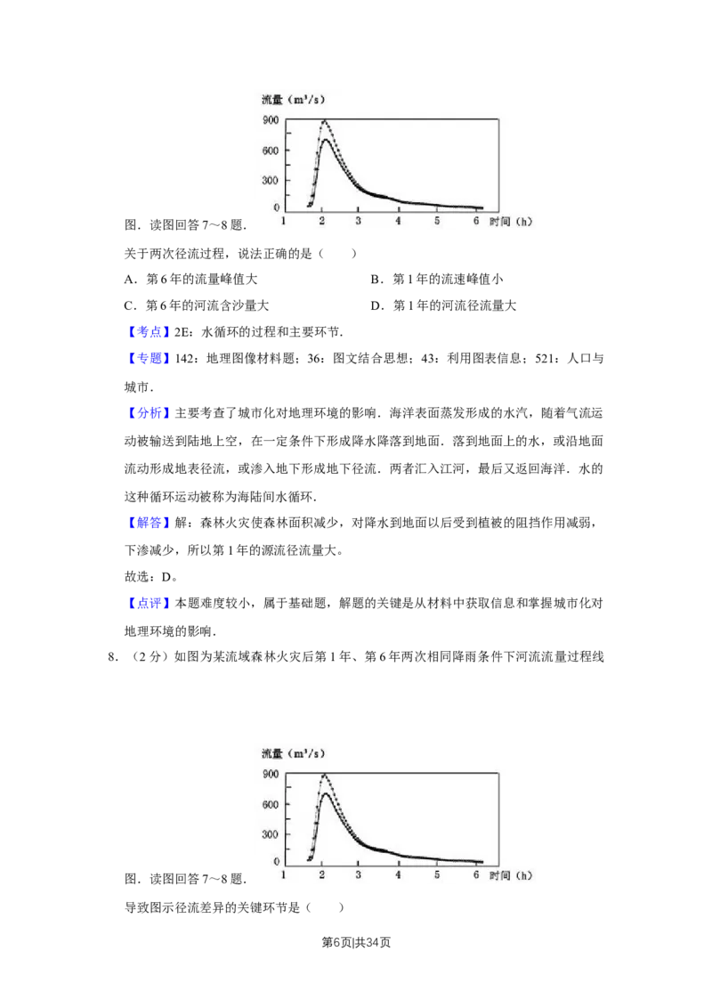 2016年高考地理试卷（江苏）（解析卷）_地理历年高考真题_新&middot;Word版2008-2025&middot;高考地理真题_地理（按年份分类）2008-2025_2016&middot;地理高考真题