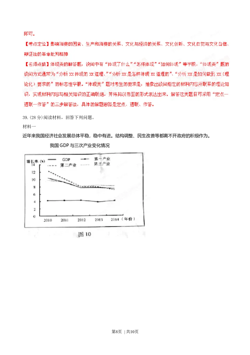2015年高考政治试卷（安徽）（解析卷）_政治历年高考真题_新&middot;Word版2008-2025&middot;高考政治真题_政治（按年份分类）2008-2025_2015&middot;政治高考真题