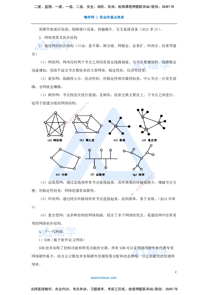 01.2025杨鹏-名师冲刺特训-（1）专业技术1_2026年一级建造师_2026年一建通信_2025年一建通信SVIP_04-冲刺串讲✿考点强化✿小灶集训_13-通信《名师冲刺特训》杨鹏HX_讲义