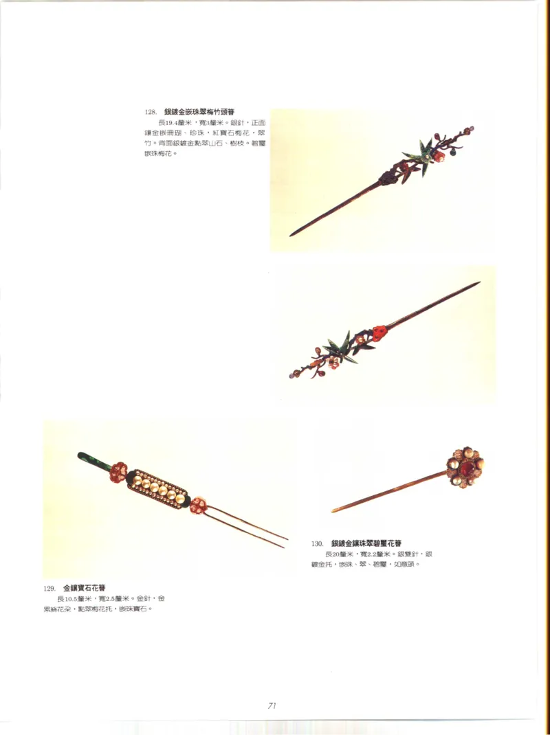 故宫博物院藏-清代后妃首饰.故宫博物馆_X018-玉石珠宝鉴定教程最新合集_10、文玩首饰金银首饰专题资料（宋元明）