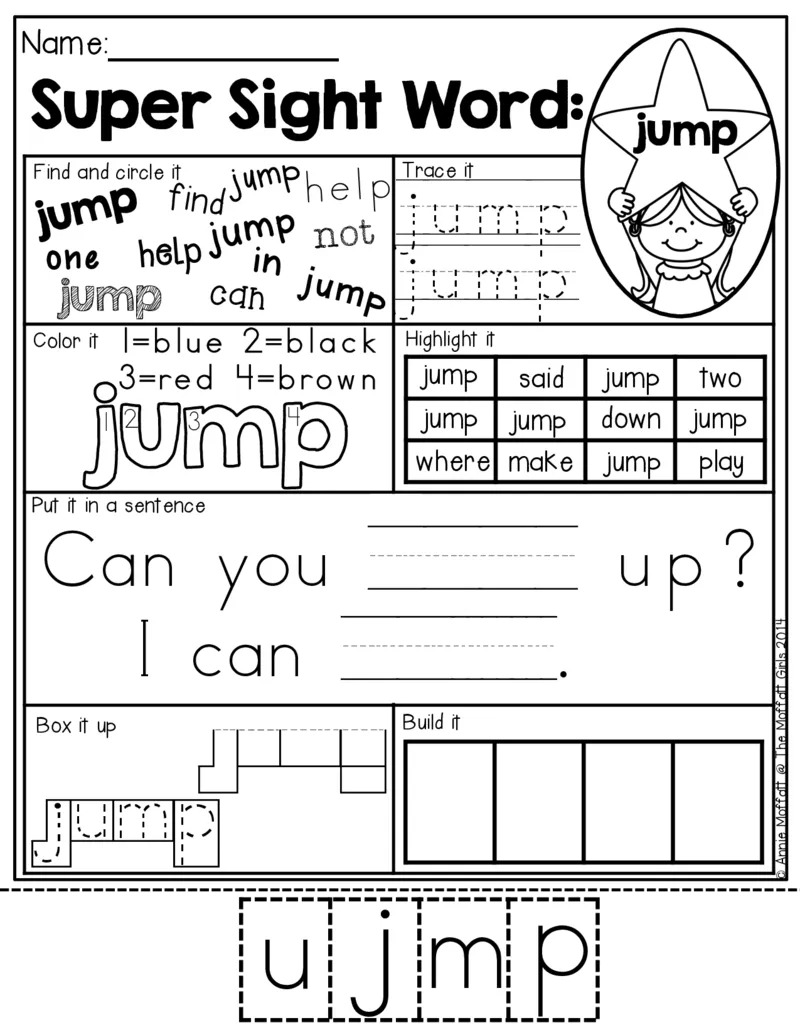 1自然拼读SightWords(启蒙阅读高频词）_幼小衔接全套_幼小衔接资料大全_幼小衔接资料1️⃣_017高频词翻翻卡500页_五个级别高频词SightWords练习纸​