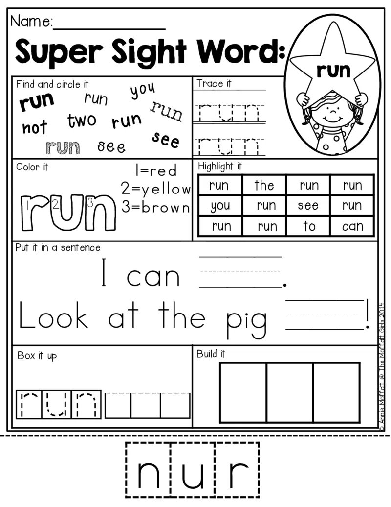 1自然拼读SightWords(启蒙阅读高频词）_幼小衔接全套_幼小衔接资料大全_幼小衔接资料1️⃣_017高频词翻翻卡500页_五个级别高频词SightWords练习纸​