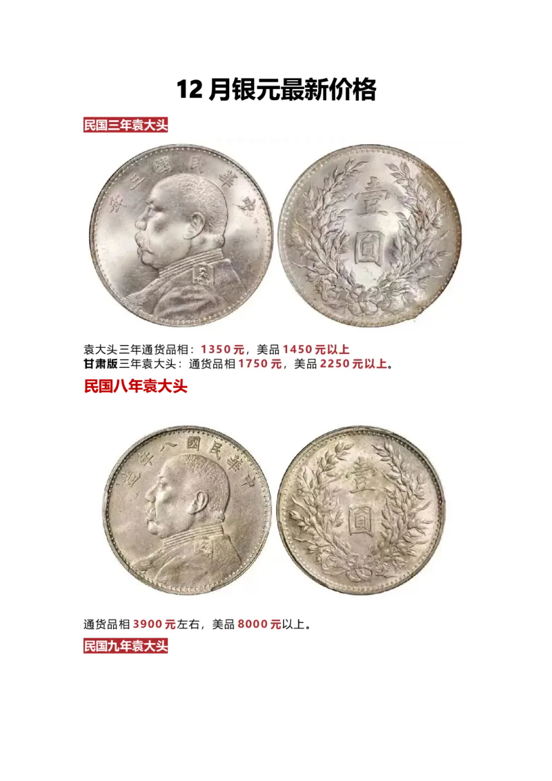 银元价格参考表_X017-奢侈品鉴定教程最新合集_5、寄卖行鉴定全套手册合集6套_银元古币鉴定资料