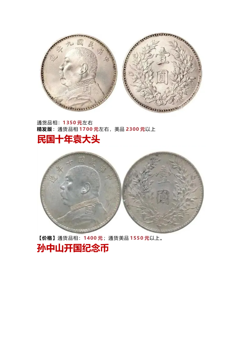 银元价格参考表_X017-奢侈品鉴定教程最新合集_5、寄卖行鉴定全套手册合集6套_银元古币鉴定资料