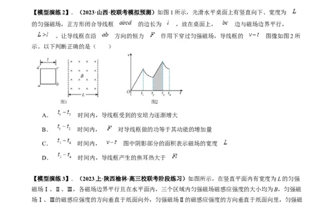 专题16电磁感应中的导体框模型（原卷版）_2025高中物理模型方法技巧高三复习专题练习讲义_高考物理热点模型