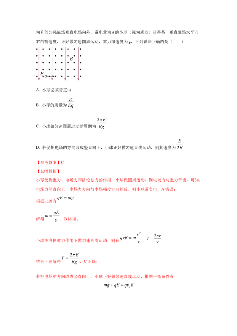 模型56复合场模型（解析版）_2025高中物理模型方法技巧高三复习专题练习讲义_高考物理模型最新模拟题专项训练
