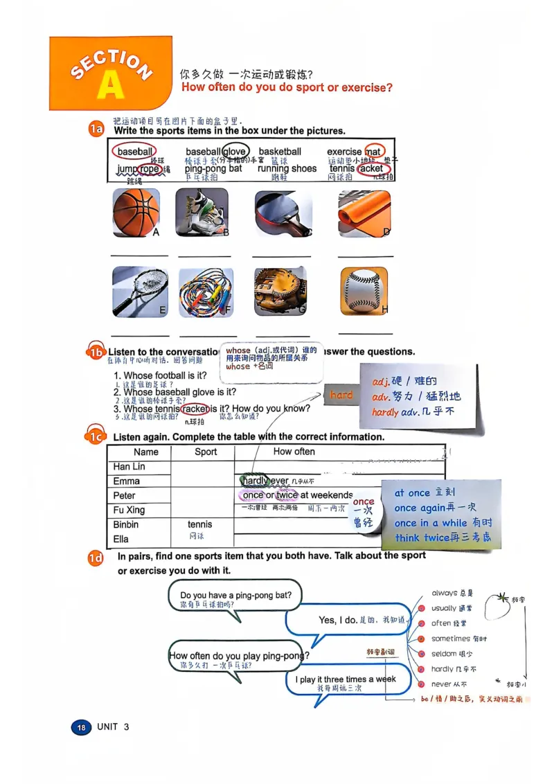 2025春七下人教英语新教材课文笔记+单词笔记_初中英语新版_最新人教版英语七年级下册_七下英语2025版_04.2025春英语人教7下课本笔记+单词笔记（4套）
