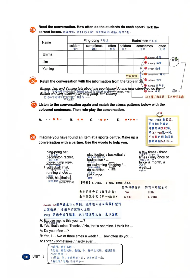 2025春七下人教英语新教材课文笔记+单词笔记_初中英语新版_最新人教版英语七年级下册_七下英语2025版_04.2025春英语人教7下课本笔记+单词笔记（4套）