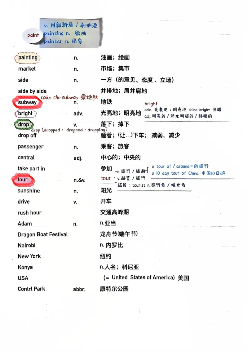 2025春七下人教英语新教材课文笔记+单词笔记_初中英语新版_最新人教版英语七年级下册_七下英语2025版_04.2025春英语人教7下课本笔记+单词笔记（4套）