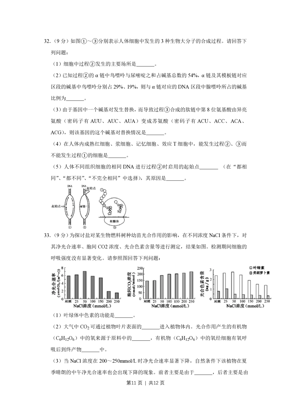 2013年高考生物试卷（江苏）（空白卷）_生物历年高考真题_新&middot;PDF版2008-2025&middot;高考生物真题_生物（按省份分类）2008-2025_2008-2025&middot;（江苏）生物高考真题