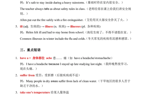 2026春人教版英语八下单元重点知识Unit2_初中英语新版_最新人教版英语八年级下册_2026春新人教版八下（更新中）_15单元重点知识讲解
