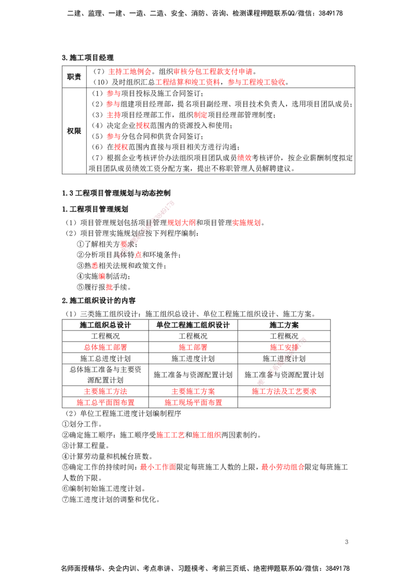 25一建-天成密训-管理_2026年一级建造师_2026年一建管理_2025年一建管理SVIP_04-冲刺串讲✿考点强化✿小灶集训_55-管理《考前天成密训》杨彬HX_讲义