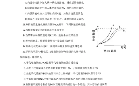 2015年高考生物试卷（浙江）（10月）（空白卷）_生物历年高考真题_新&middot;PDF版2008-2025&middot;高考生物真题_生物（按试卷类型分类）2008-2025_自主命题卷&middot;生物（2008-2025）