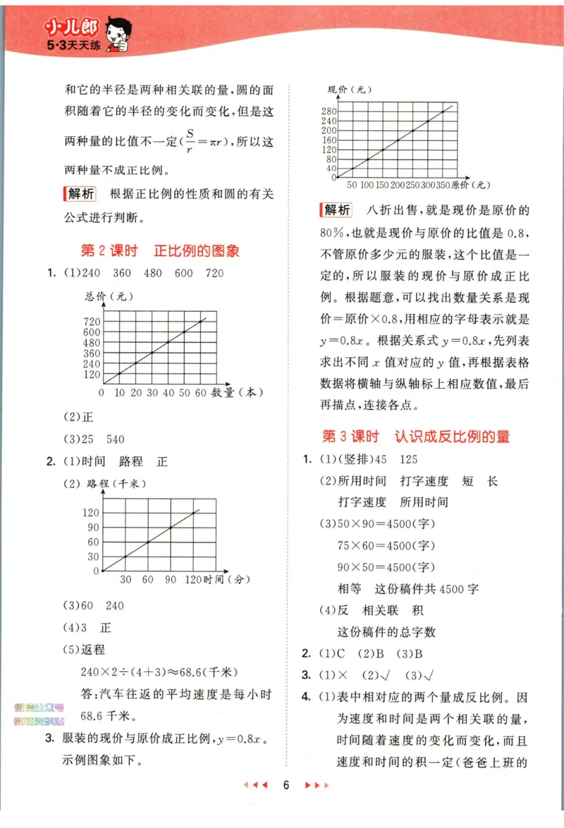 53天天练六年级下册数学冀教版答案_2024年人教版小学数学一二三四五六年级上册下册期中期末试a0747_小学全科《同步练习+精品试卷》打包下载（1-6年级单元月考期中期末试卷）_小学数学