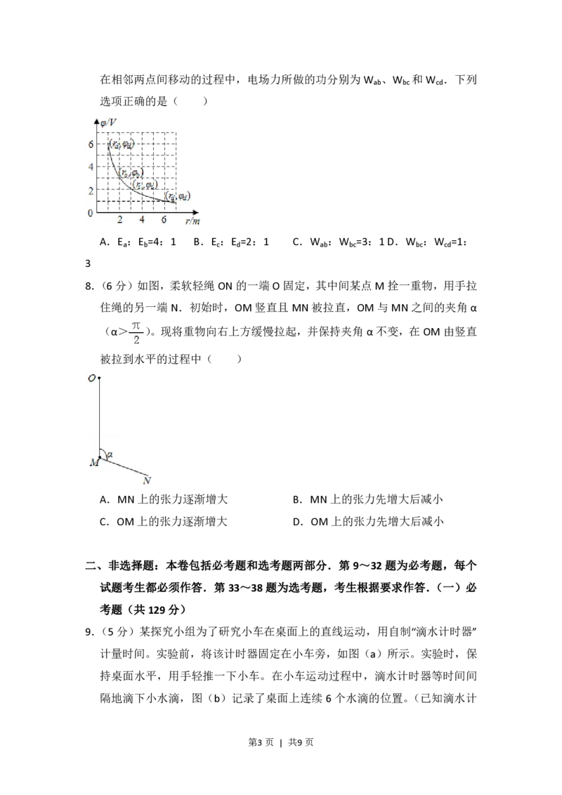 2017年高考物理试卷（新课标Ⅰ）（空白卷）_物理历年高考真题_新&middot;PDF版2008-2025&middot;高考物理真题_物理（按年份分类）2008-2025_2017&middot;高考物理真题