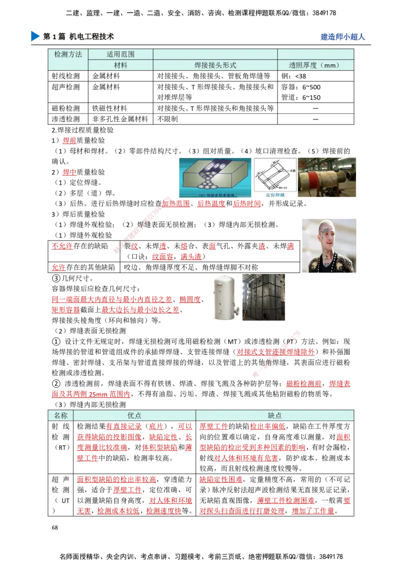 06.焊接技术_2026年一级建造师_2026年一建机电_2025年一建机电SVIP_02-基础精讲✿高端面授✿深度强化_21-机电《3D精讲班》小超人SMR推荐_讲义