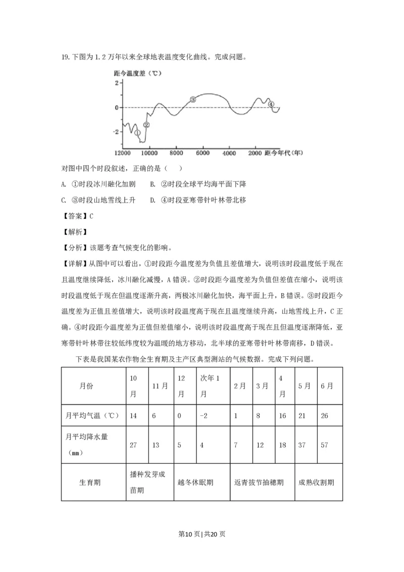 2018年高考地理试卷（浙江）（11月）（解析卷）_地理历年高考真题_新&middot;PDF版2008-2025&middot;高考地理真题_地理（按年份分类）2008-2025_2018&middot;地理高考真题