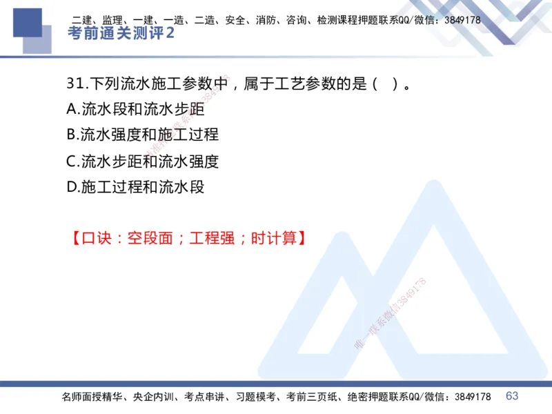25一建-考前通关测评-管理2_2026年一级建造师_2026年一建管理_2025年一建管理SVIP_05-考前密训✿央企特训✿机构普押_21-管理《考前通关测评卷2套》HX