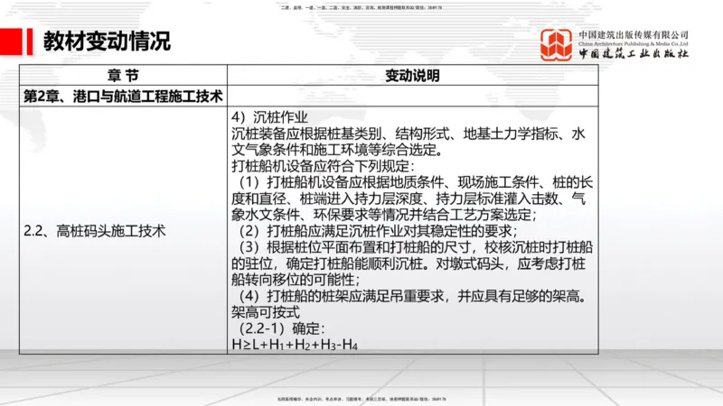 01.18一建《港航》新教材变动解析课（第1轮）_2026年一级建造师_2026年一建港航_2025年一建港航SVIP_02-基础精讲✿高端面授✿深度强化_06-港航《教材精讲班》陈冬铭JGS_讲义