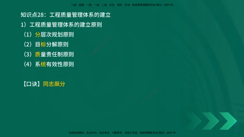 2025一建《项目管理》口诀妙记在线版_2026年一级建造师_2026年一建管理_2025年一建管理SVIP_02-基础精讲✿高端面授✿深度强化_55-管理《口诀妙记班》王老师YL