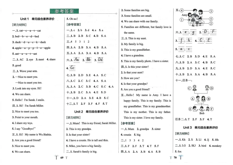 25秋《学霸冲A卷》3年级上册英语人教pep_25秋《小学学霸冲A卷》英语人教版3-6_25秋学霸冲A卷3上人教英语