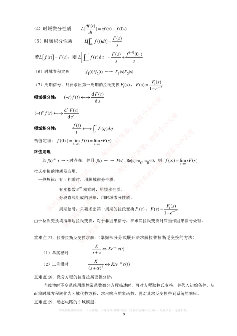 通信类-信号与系统_复习知识总结_2025春招题库汇总_国企题库_中国烟草_3Yancao笔试专业完整知识点（仅需看本专业）_3.14通信类
