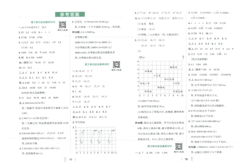 25秋《学霸冲A卷》5年级上册数学人教版_25秋《小学学霸冲A卷》数学人教版1-6_25秋《小学学霸冲A卷》数学RJ5上