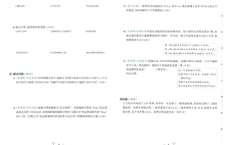 25秋《学霸冲A卷》5年级上册数学人教版_25秋《小学学霸冲A卷》数学人教版1-6_25秋《小学学霸冲A卷》数学RJ5上