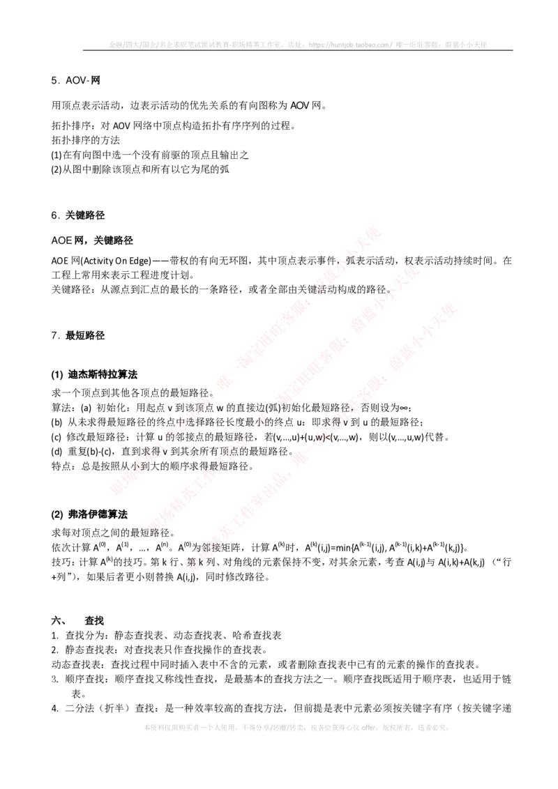 计算机类-数据结构与算法知识点总结_2025春招题库汇总_国企题库_国家能源_20230827_151217_2-国家能源集团2023招聘笔试完整知识点（专业知识部分）_计算机类