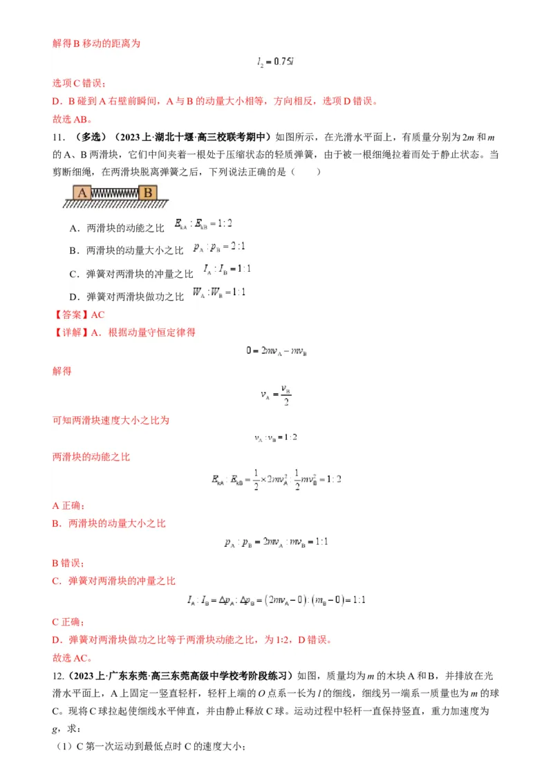 专题08反冲爆炸模型及其拓展（解析版）_2025高中物理模型方法技巧高三复习专题练习讲义_高考物理热点模型