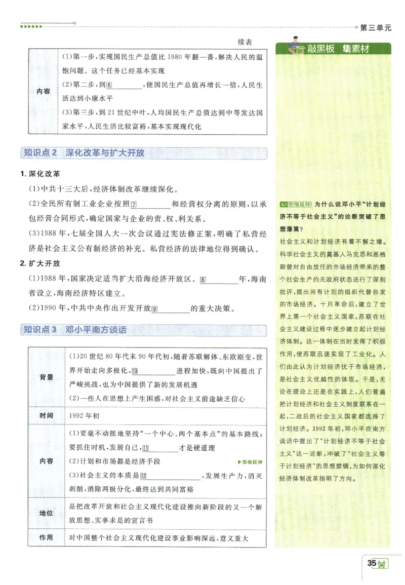 2026春《初中必刷题》历史RJ8下狂K重点_2026春《初中必刷题》历史RJ8下