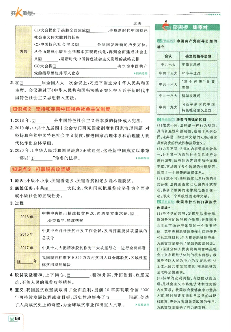 2026春《初中必刷题》历史RJ8下狂K重点_2026春《初中必刷题》历史RJ8下