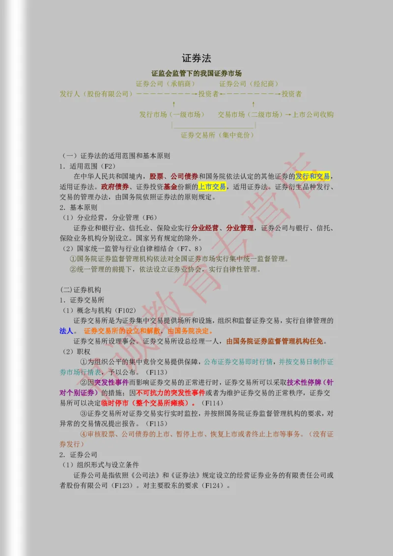 银行招聘笔试法律方向--商业银行法证劵法银行业监督管理法彩色笔记_2025春招题库汇总_十大行测题库_2023年十大热门题库更新中_09、易考汇总_银行笔试包含专业题_09、法律知识部分