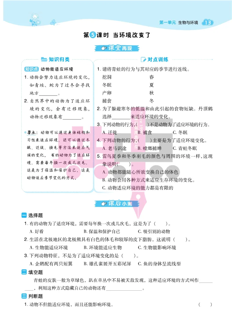 23春典中点五年级科学下(JK版)_2024年人教版小学数学一二三四五六年级上册下册期中期末试a0747_小学全科《同步练习+精品试卷》打包下载（1-6年级单元月考期中期末试卷）_小学科学