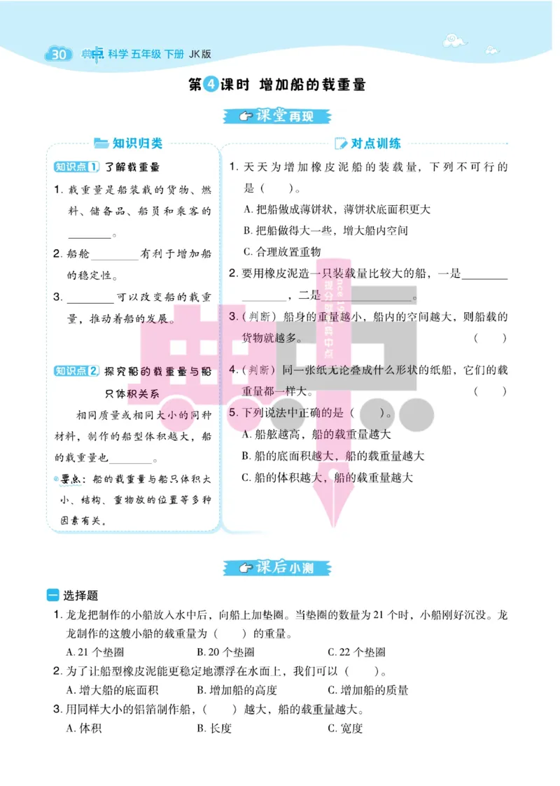 23春典中点五年级科学下(JK版)_2024年人教版小学数学一二三四五六年级上册下册期中期末试a0747_小学全科《同步练习+精品试卷》打包下载（1-6年级单元月考期中期末试卷）_小学科学