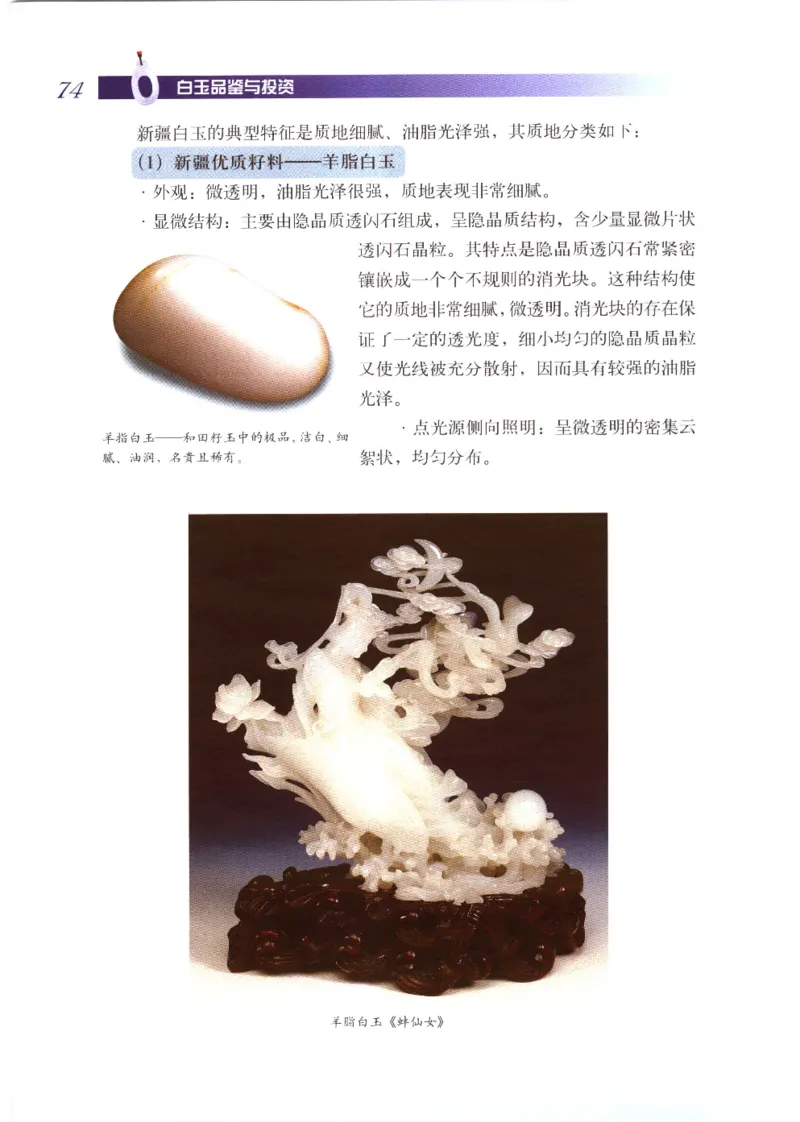白玉品鉴与投资__X018-玉石珠宝鉴定教程最新合集_5、玉石鉴定专题全套课程_玉石电子书_玉石电子书