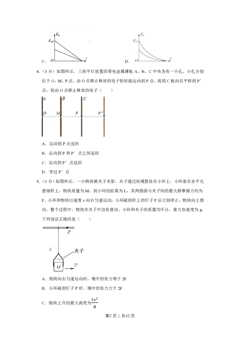 2017年高考物理试卷（江苏）（空白卷）_物理历年高考真题_新&middot;PDF版2008-2025&middot;高考物理真题_物理（按试卷类型分类）2008-2025_自主命题卷&middot;物理（2008-2025）_江苏自主命题&middot;物理（2008-2025）