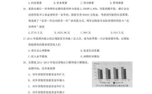 2015年高考政治试卷（上海）（空白卷）_政治历年高考真题_新&middot;PDF版2008-2025&middot;高考政治真题_政治（按年份分类）2008-2025_2015&middot;政治高考真题